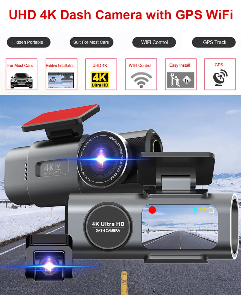 Premium 4K Dash Cam with Night Vision