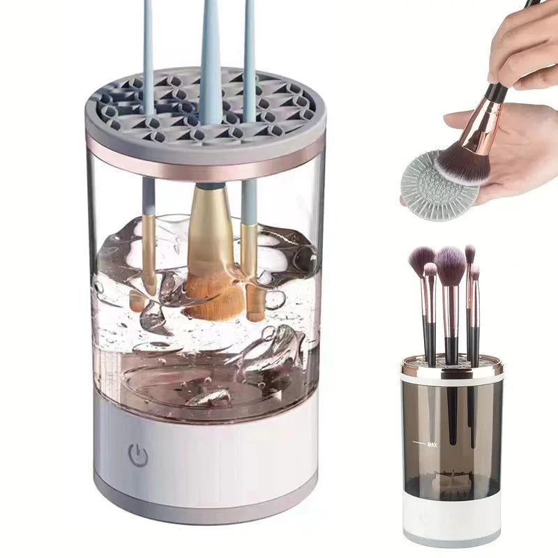 Effortless Electric Makeup Brush Cleaner
